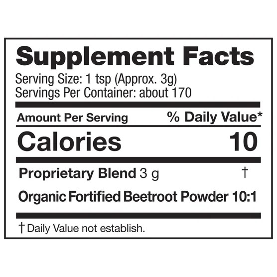 Feel Good USDA Organic Beetroot Powder – 18 oz, 170 Servings, 100 mg Nitrates
