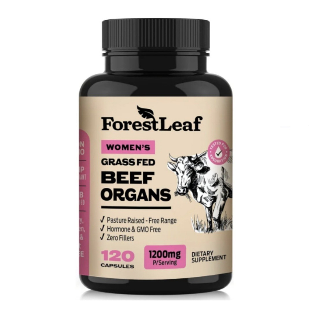 ForestLeaf Beef Organ Supplement for Women Grass Fed Complex 1200mg Women’s 120c