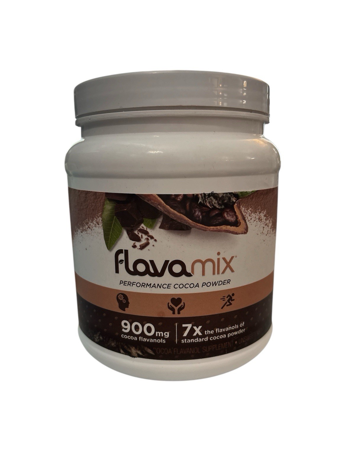 FLAVAMIX Performance Cocoa Powder 900mg Flavanols 14.5oz 31 Servings BB 5/27