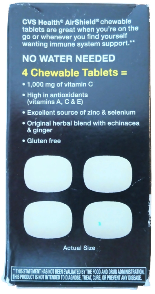 CVS Health AirShield Dietary Supplement Chewable Tablets 32 ct EXP 01/27