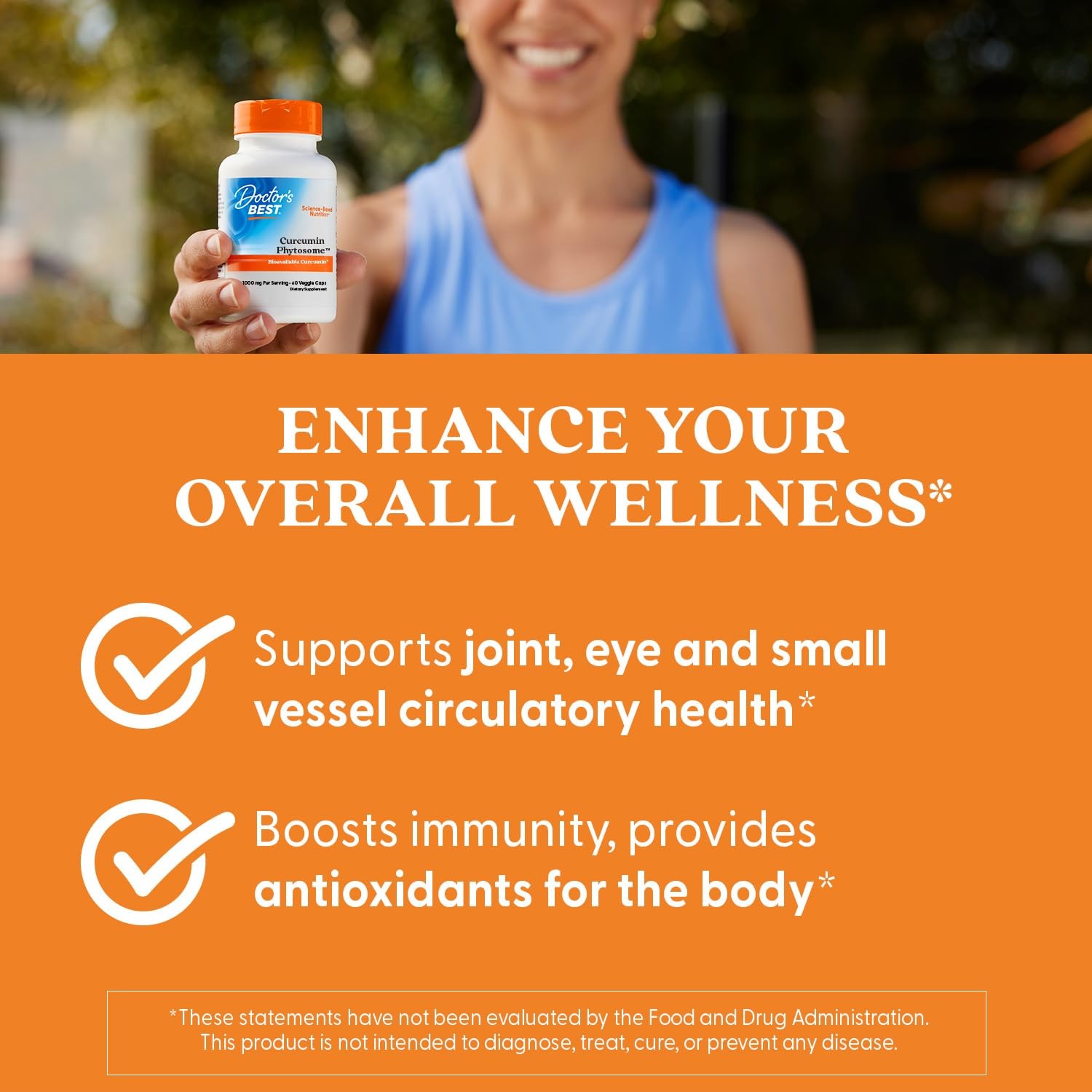 Doctors Best Curcumin Phytosome Supplement for 60 Count (Pack of 1), No Color