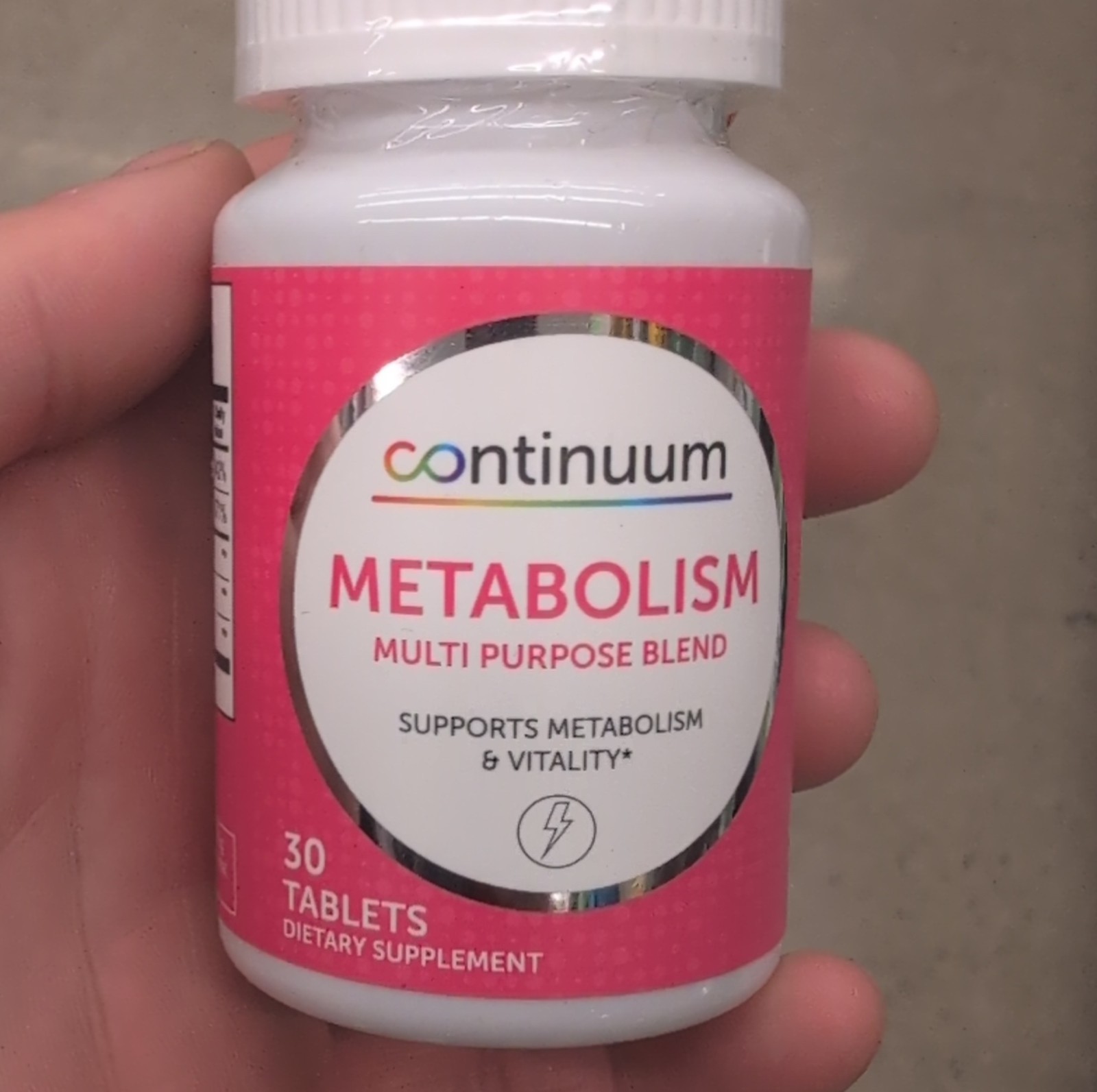 Continuum Metabolism Support Tablets Multi Purpose Blend 30 Count with B12 EGCG