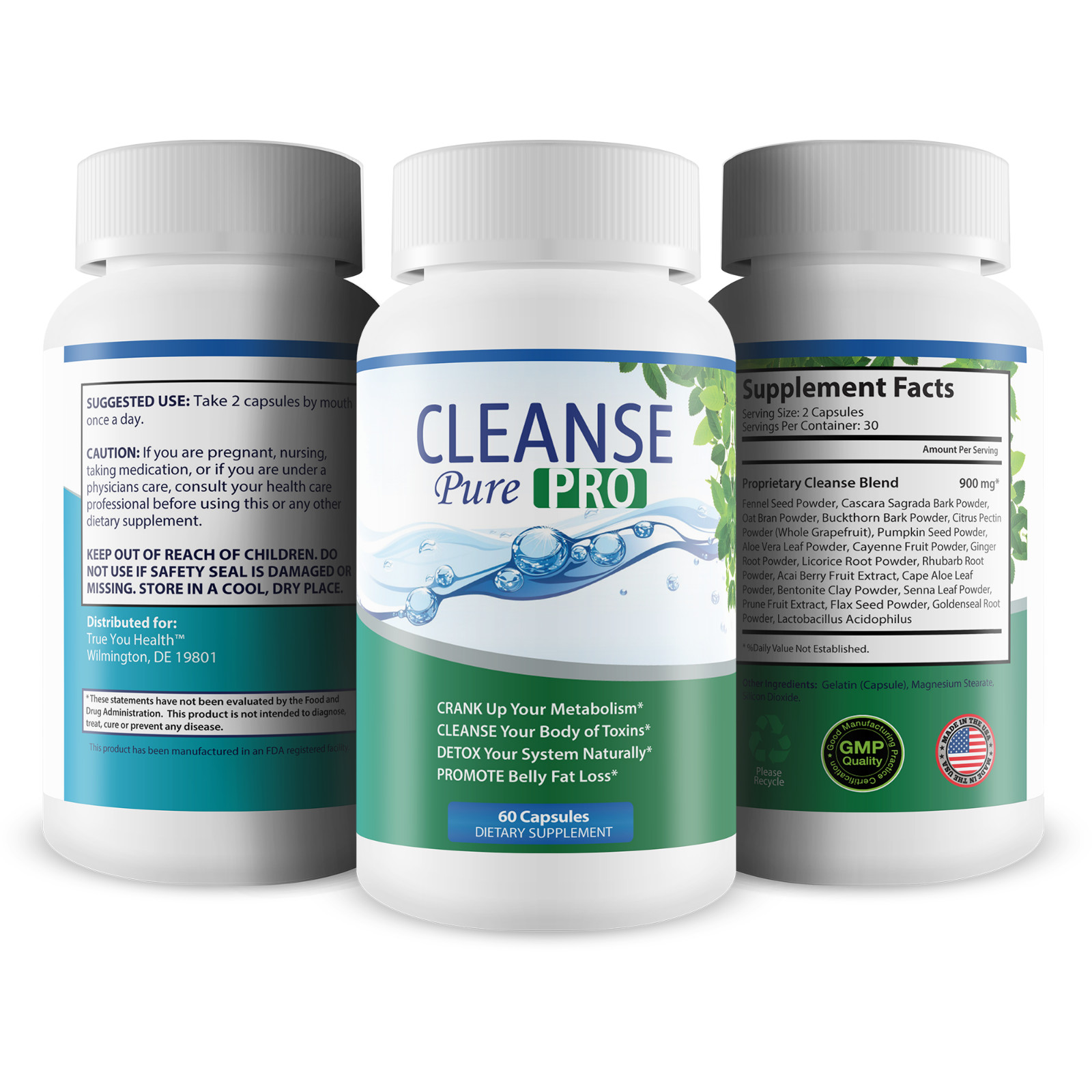 Cleanse Pure Pro – Our Best Cleansing Supplement – Gut Cleansing – Men & Women