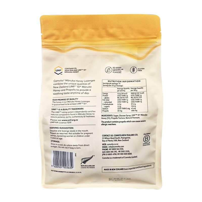 Manuka Honey Lemon Lozenges (500g) – 3 Pack
