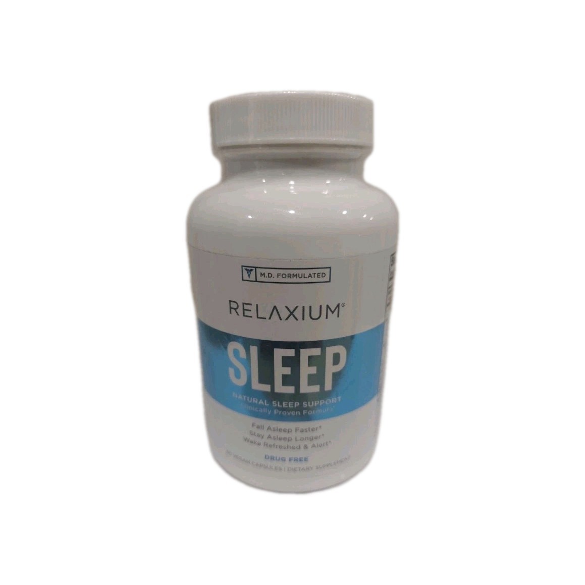 RELAXIUM SLEEP natural sleep support clinically proven 60 capsules. 10/2026