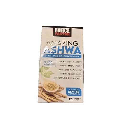 Force Factor Amazing Ashwa Tablets Ashwagandha Supplement for Anxiety 09/27