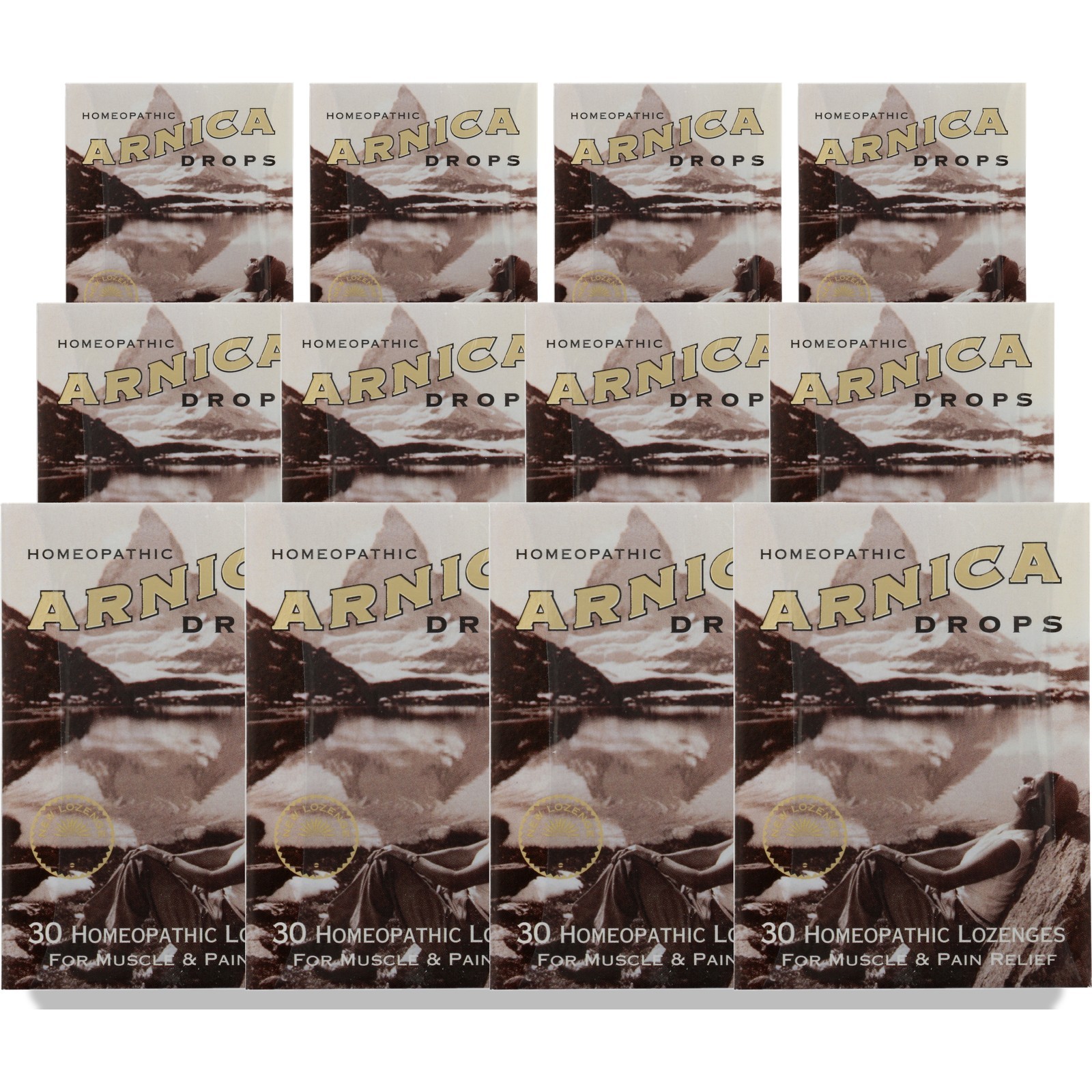 Arnica Drops Homeopathic Lozenges By Historical Remedies 30 Count 1 Gram 12 Pack