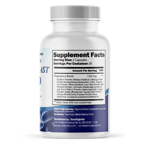 Parasite Blast Cleanse Detox & Toxins Gut Health Supplement – 6 Bottles