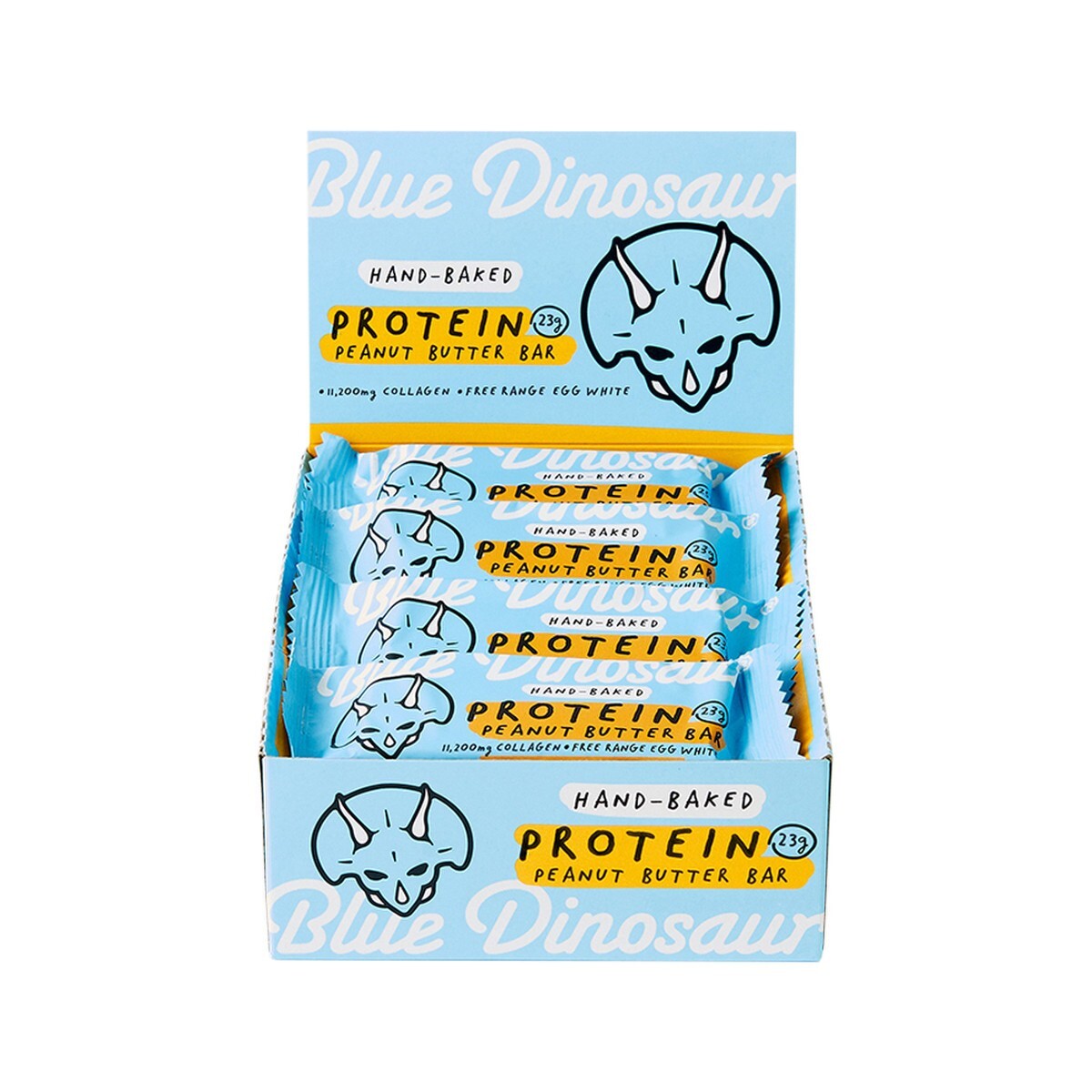 New Blue Dinosaur Protein Bar Peanut Butter 60g x 12 Bars