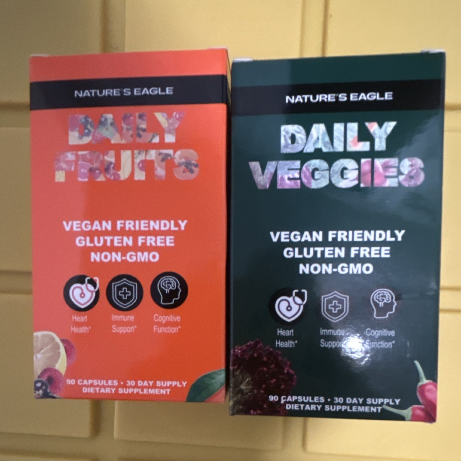 Nature’s Eagle Daily Fruits & Veggies Vegan Gluten Free Non-GMO Capsules 90