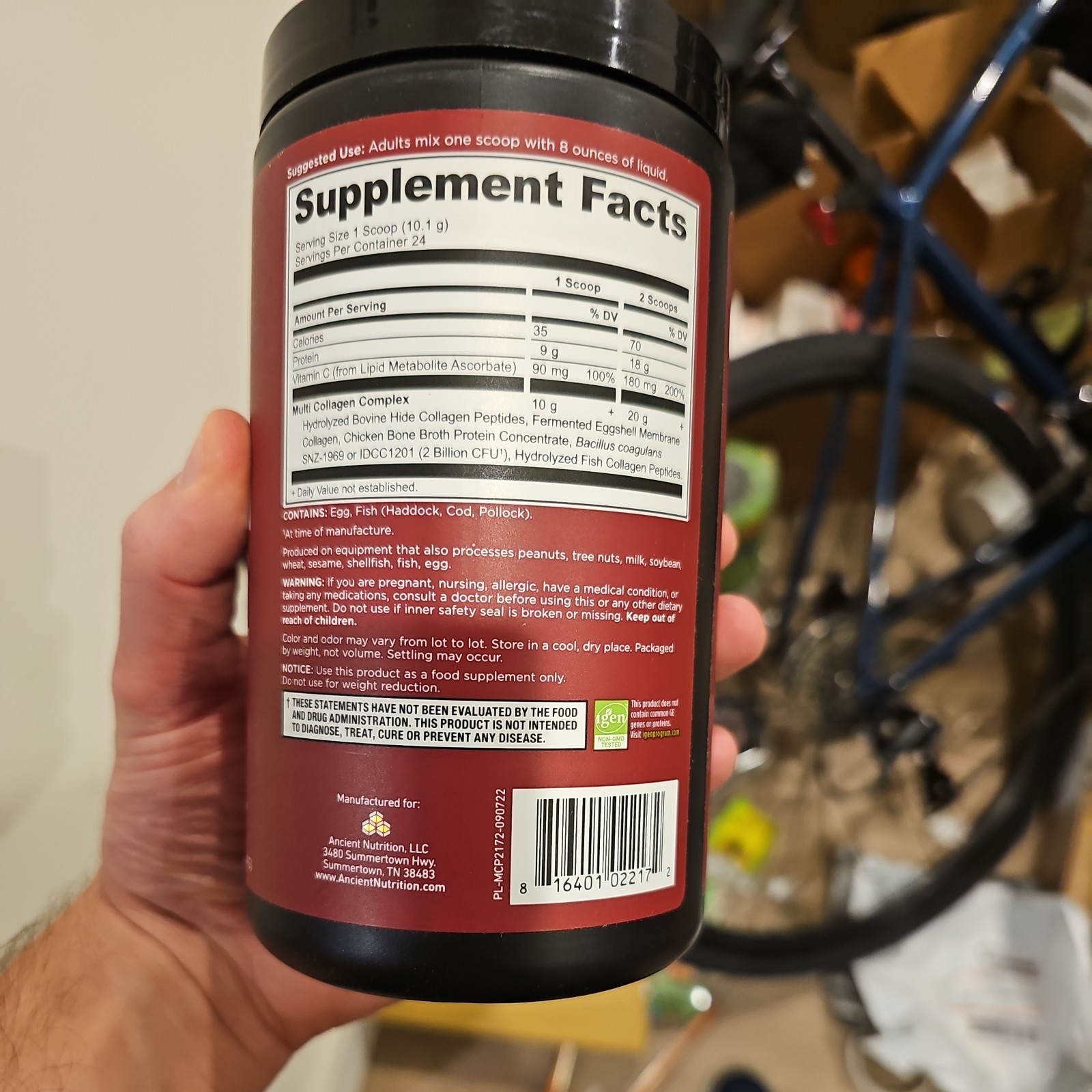 Ancient Nutrition MCP172 Multi Collagen Protein Powder – 8.6oz