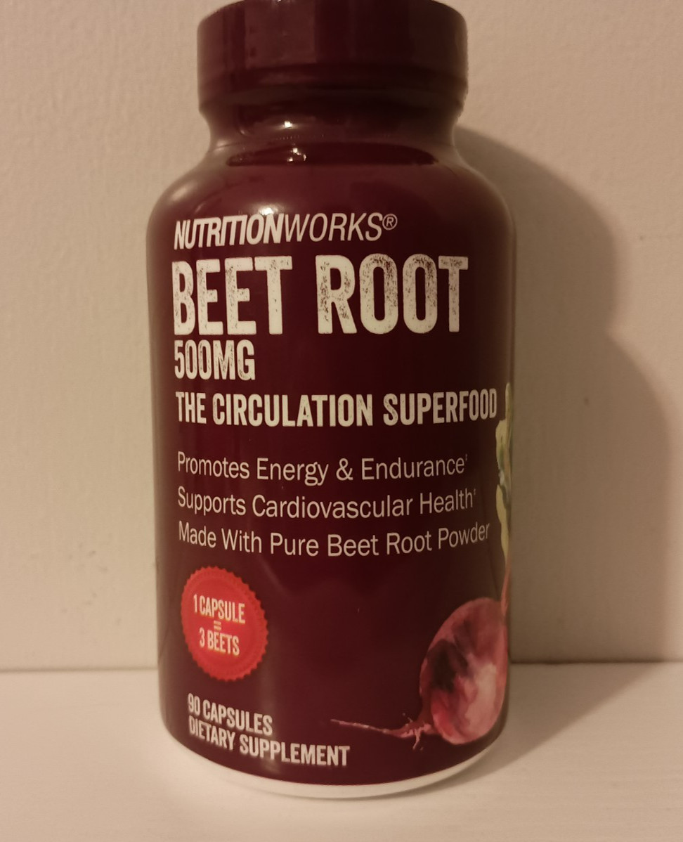 Nutritionworks® Beet Root Capsules The Circulation Superfood 500mg 90 Count