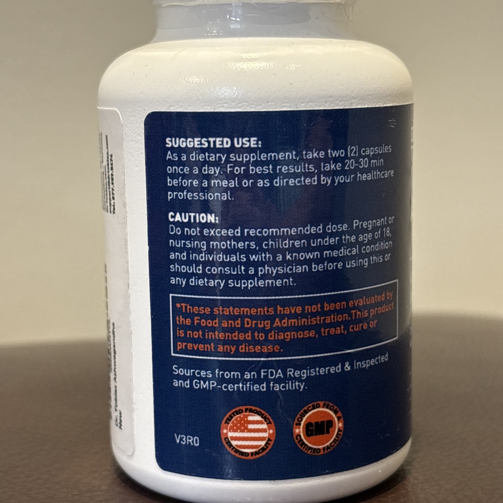 Dr Tobias, Ashwagandha w/Black Pepper, 60 Capsules(30 Day Supply), EXP 05/2028