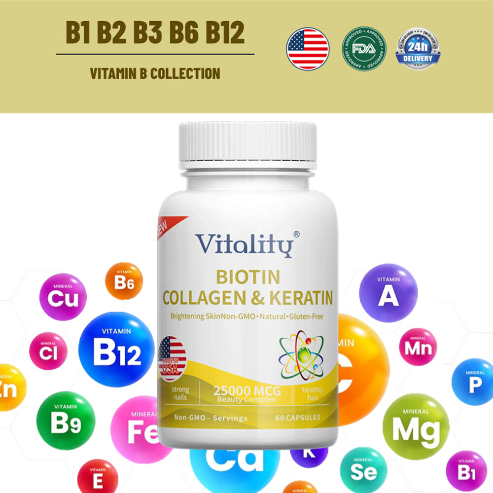 Hair, Skin and Nails – Biotin, Collagen, Keratin – Anti-aging, Antioxidant