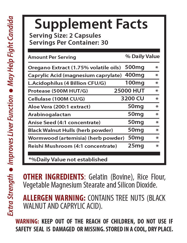 candida cleanse – CANDIDA AWAY – full body detox & cleanse – 1 Bottle