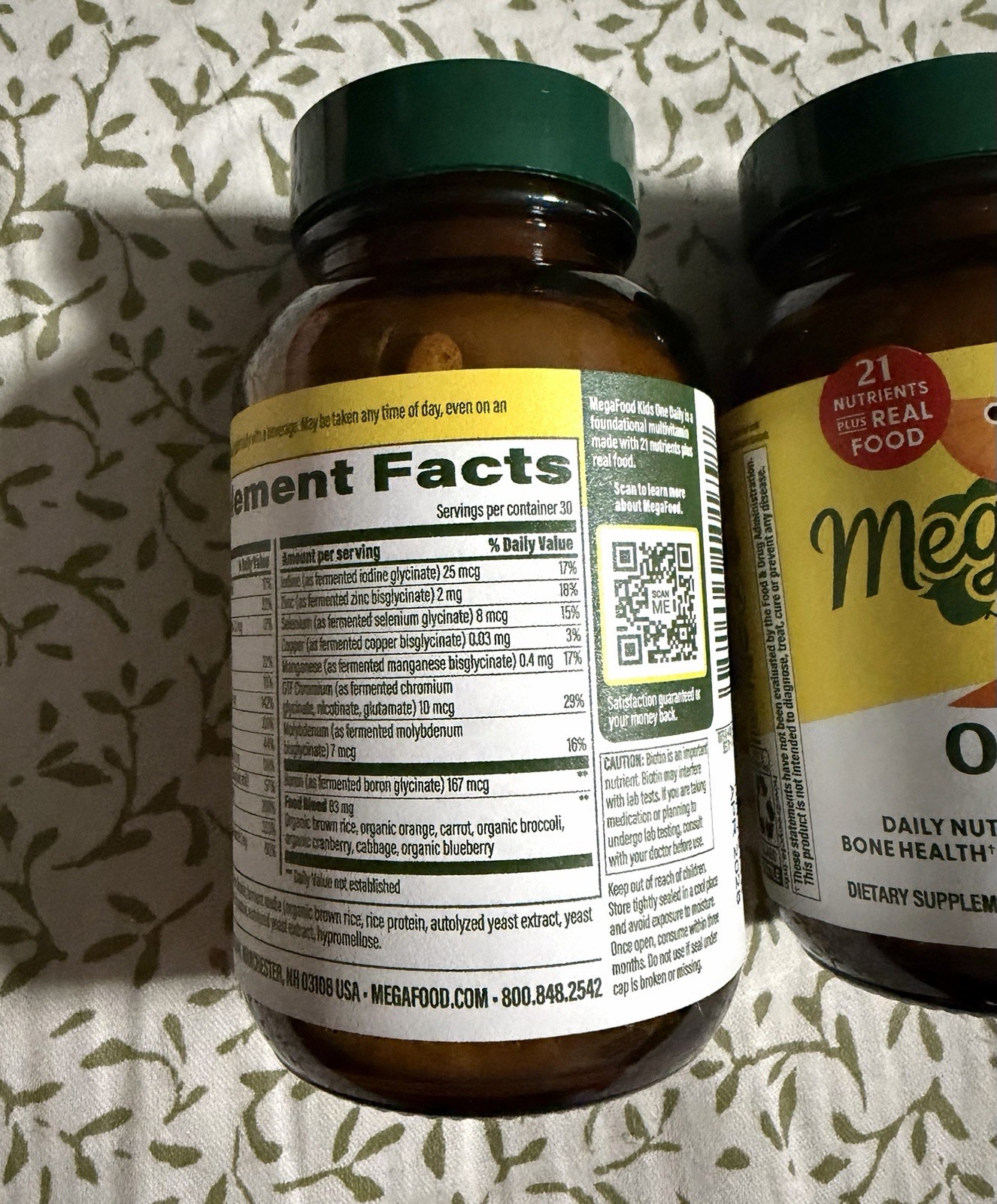 MegaFood Kid’s One Daily Mini Tablet – 30 Tablets (60 Total) – EXP 04/2028