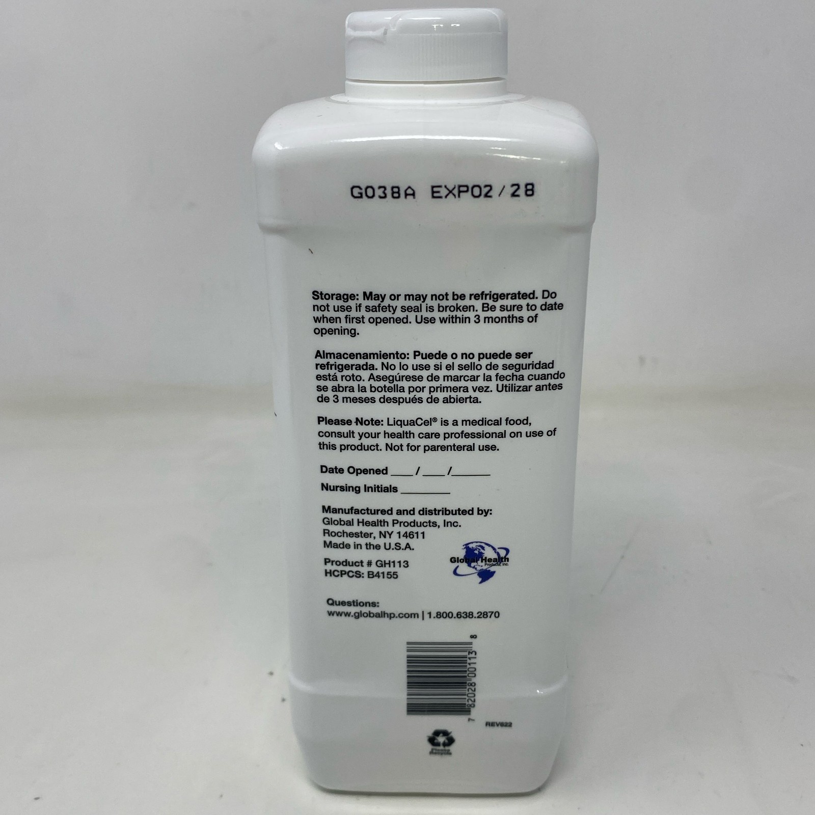 LiquaCel Liquid Collagen Protein 32oz Bottle – Unflavored