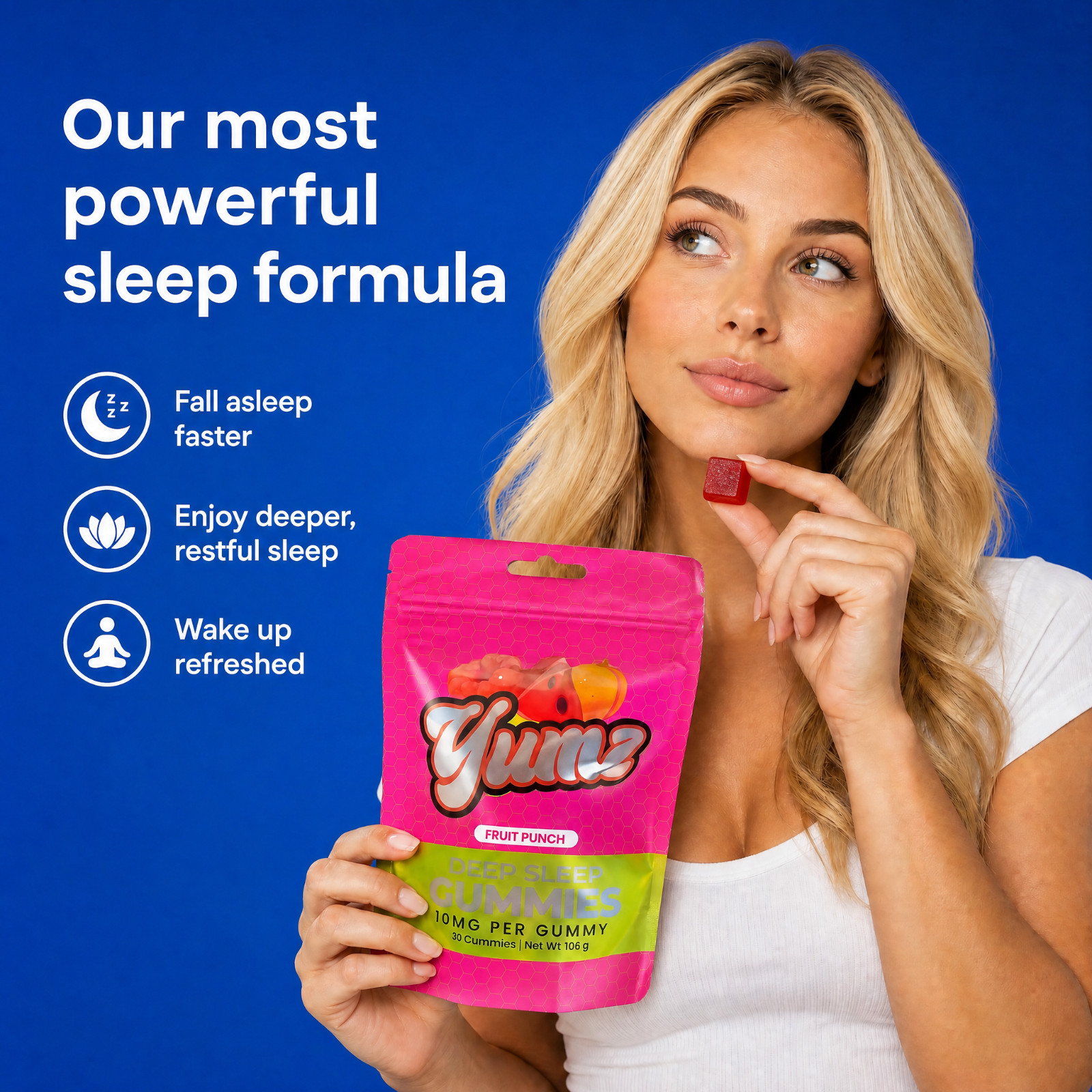 Herbal Sleep Gummies – Vegan – Made in USA – 30ct