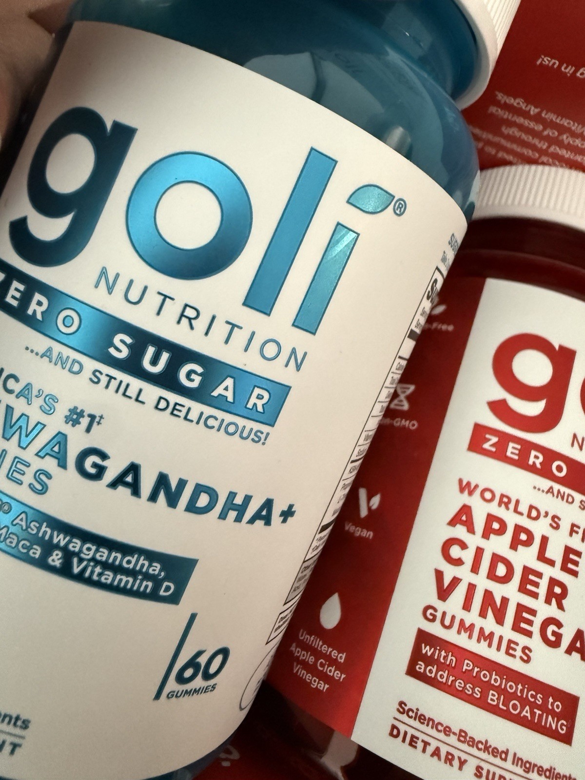 Goli Nutrition Zero Sugar Gummies 3-Pack Ashwagandha ACV Probiotics 60 ct Exp 0…