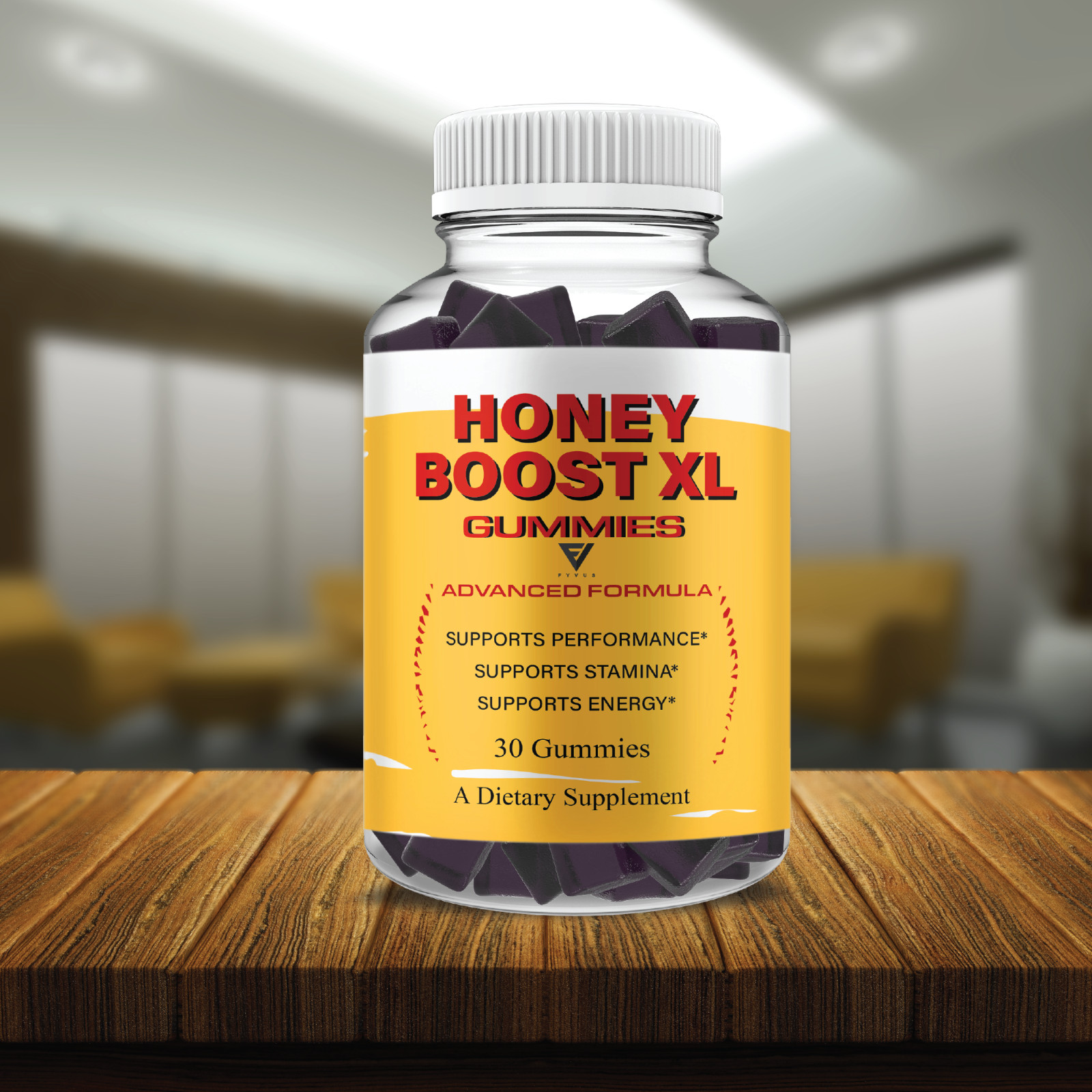 Honey Boost XL Gummies, Daily Premium Shilajit Supplement (30 Gummies)