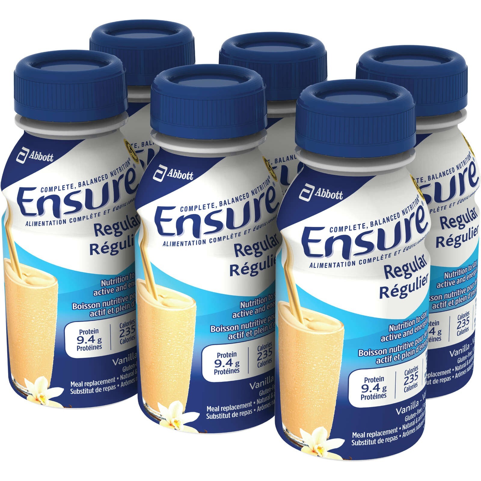 En sure Regular Vanilla Protein Drink Supplement Nutritious 6 x 235mL ea NEW
