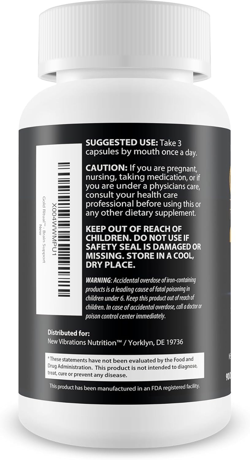 Brain Health Memory Focus Supplement Mental Clarity Capsules
