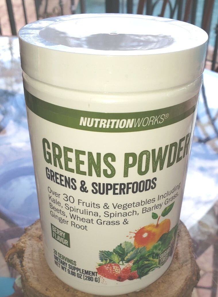 NutritionWorks 9.88 Oz Berry Flavor 28 Servings Greens & Superfoods Powder
