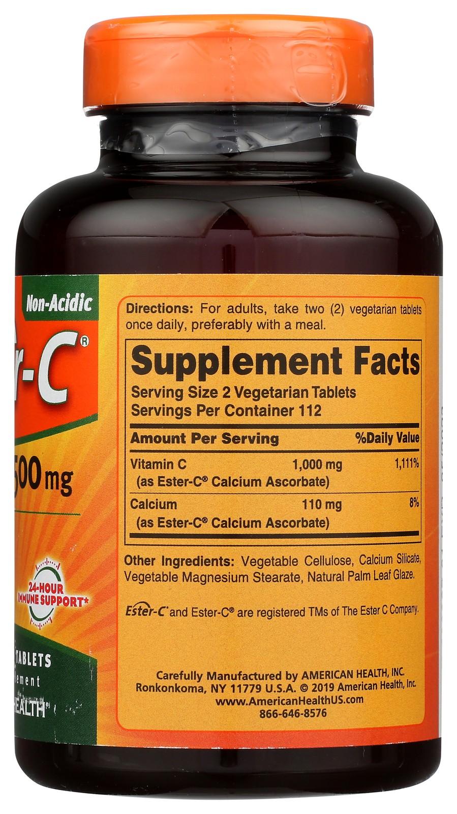 American Health Ester-C 500 Mg Vitamin C Immune Support Supplement 1 Pack