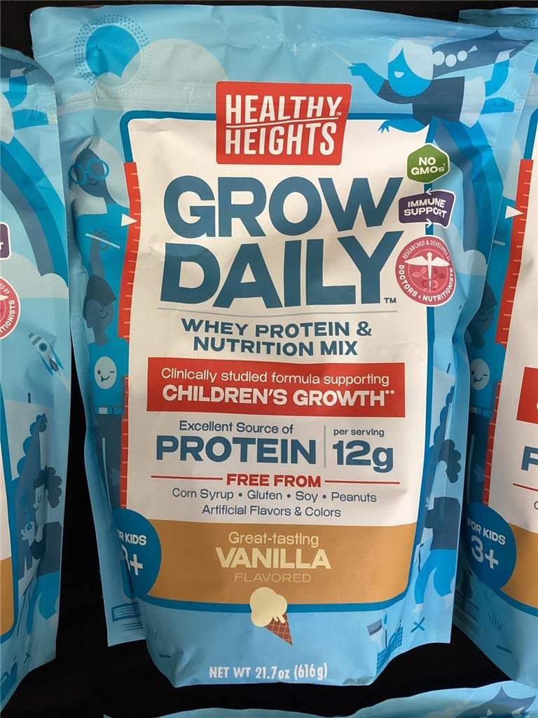 ++ Lot of 8 Healthy Heights Grow Daily Protein Nutrition Mix For Kids 3+ Vanilla