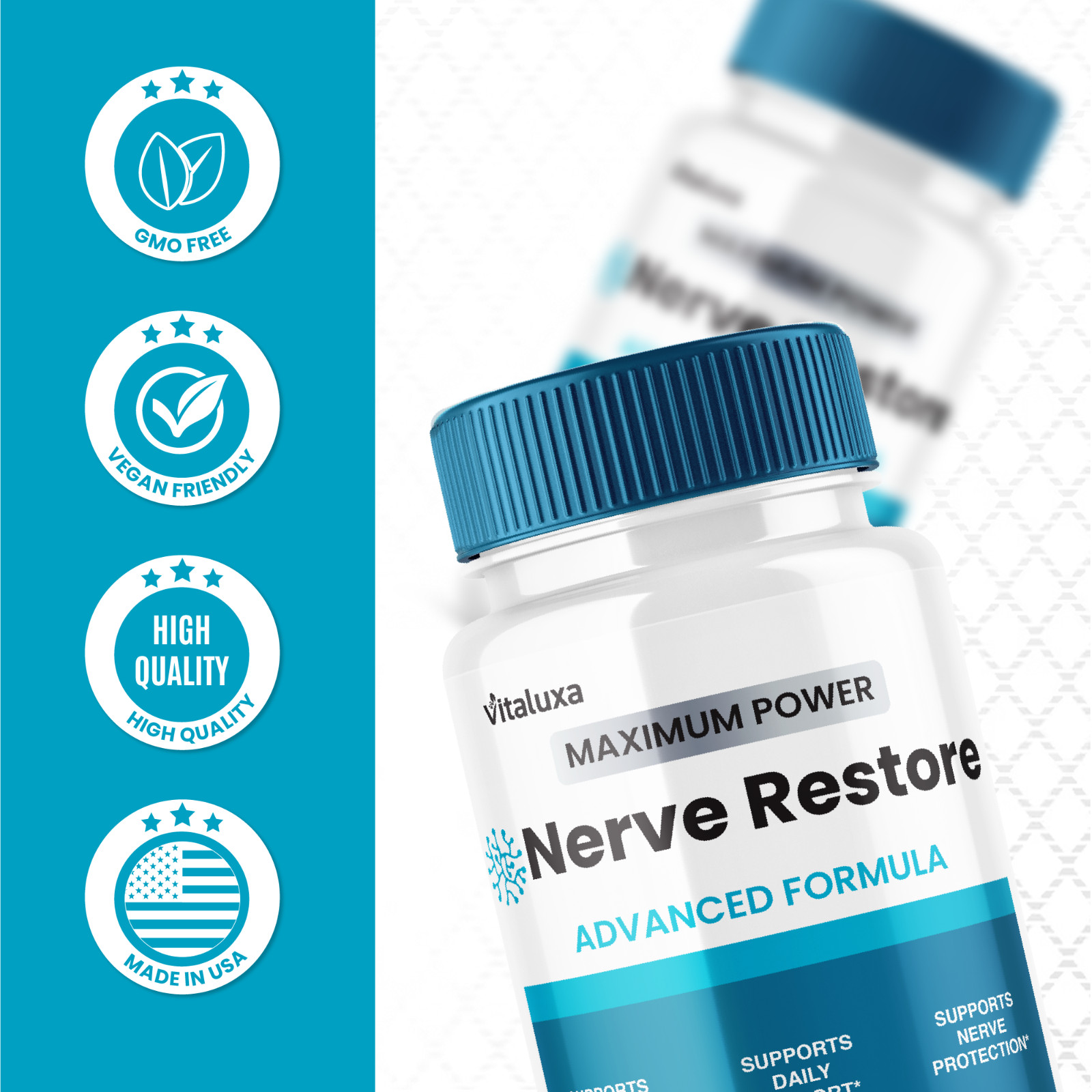 (3 Pack) Nerve Restore Capsules, Nerve Restore Advanced Formula (180 Capsules)