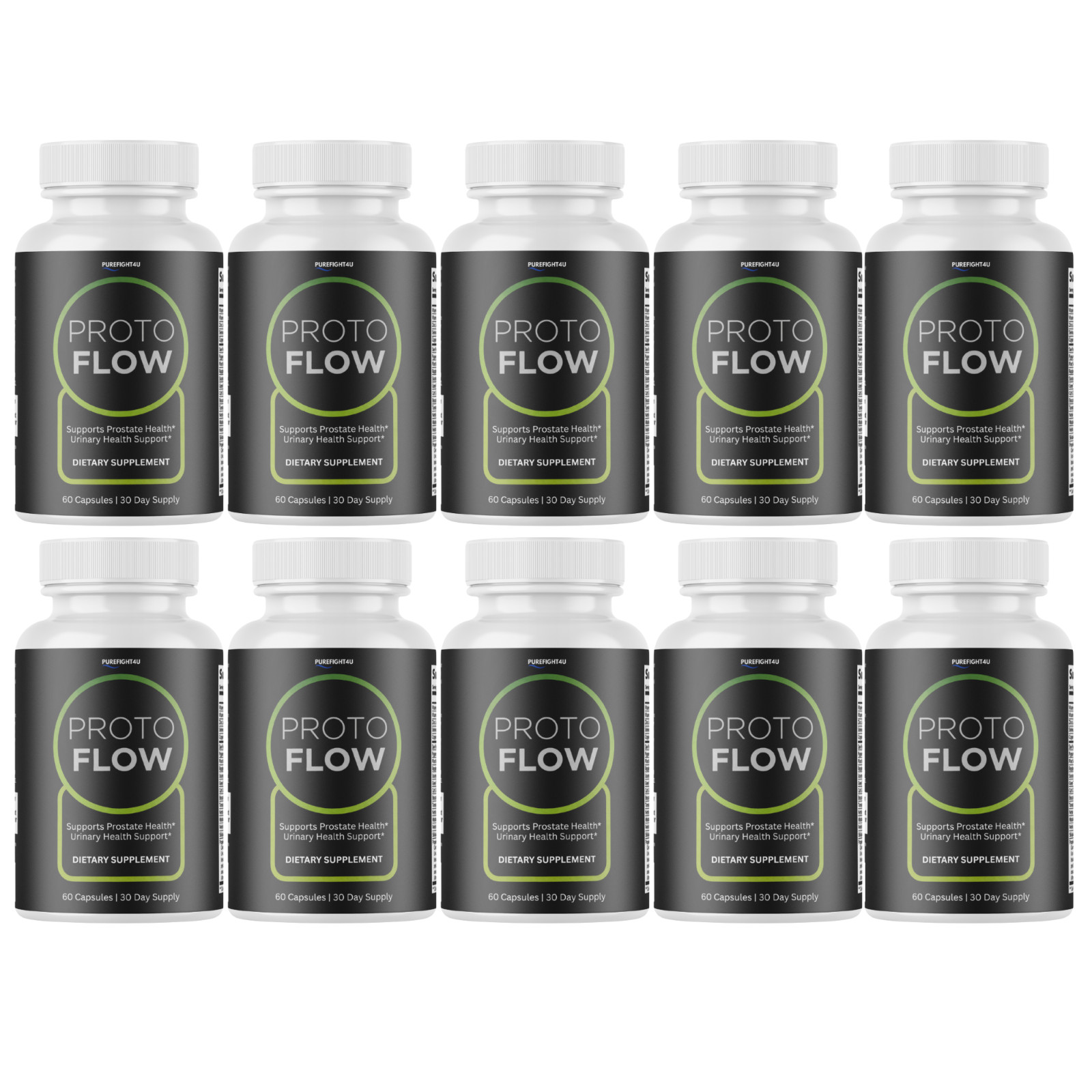 Prosto Flow Supports Healthy ProstateFunction Supplement-10 Bottles-600 Capsules