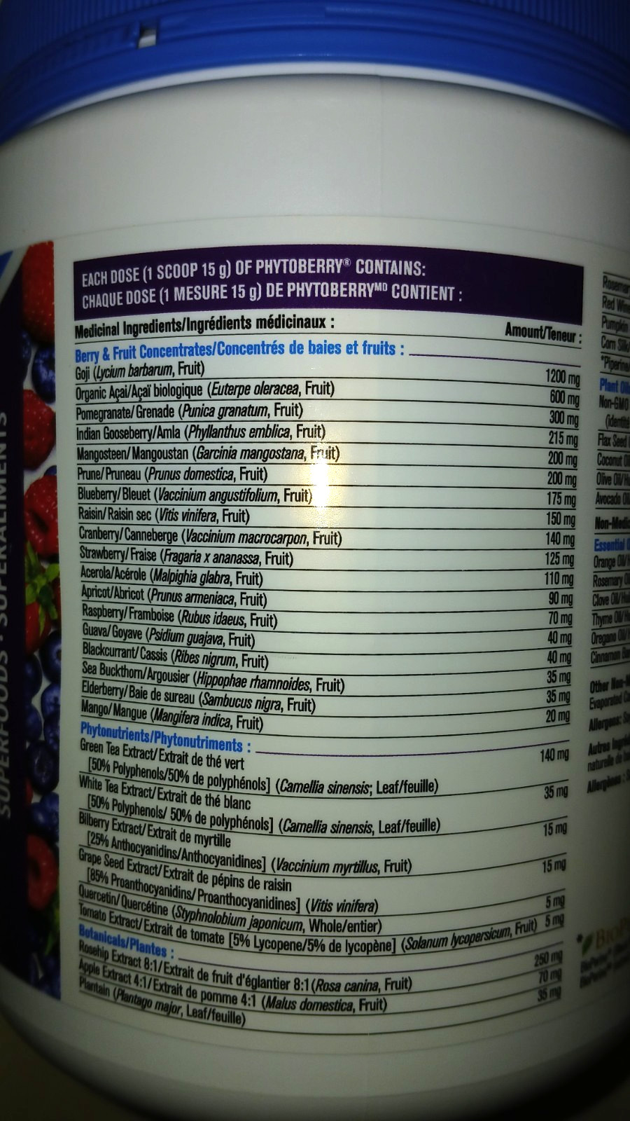 ANTIOXIDANTS Progressive Phytoberry Natural Berry Superfood Powder 60 Scoops900g