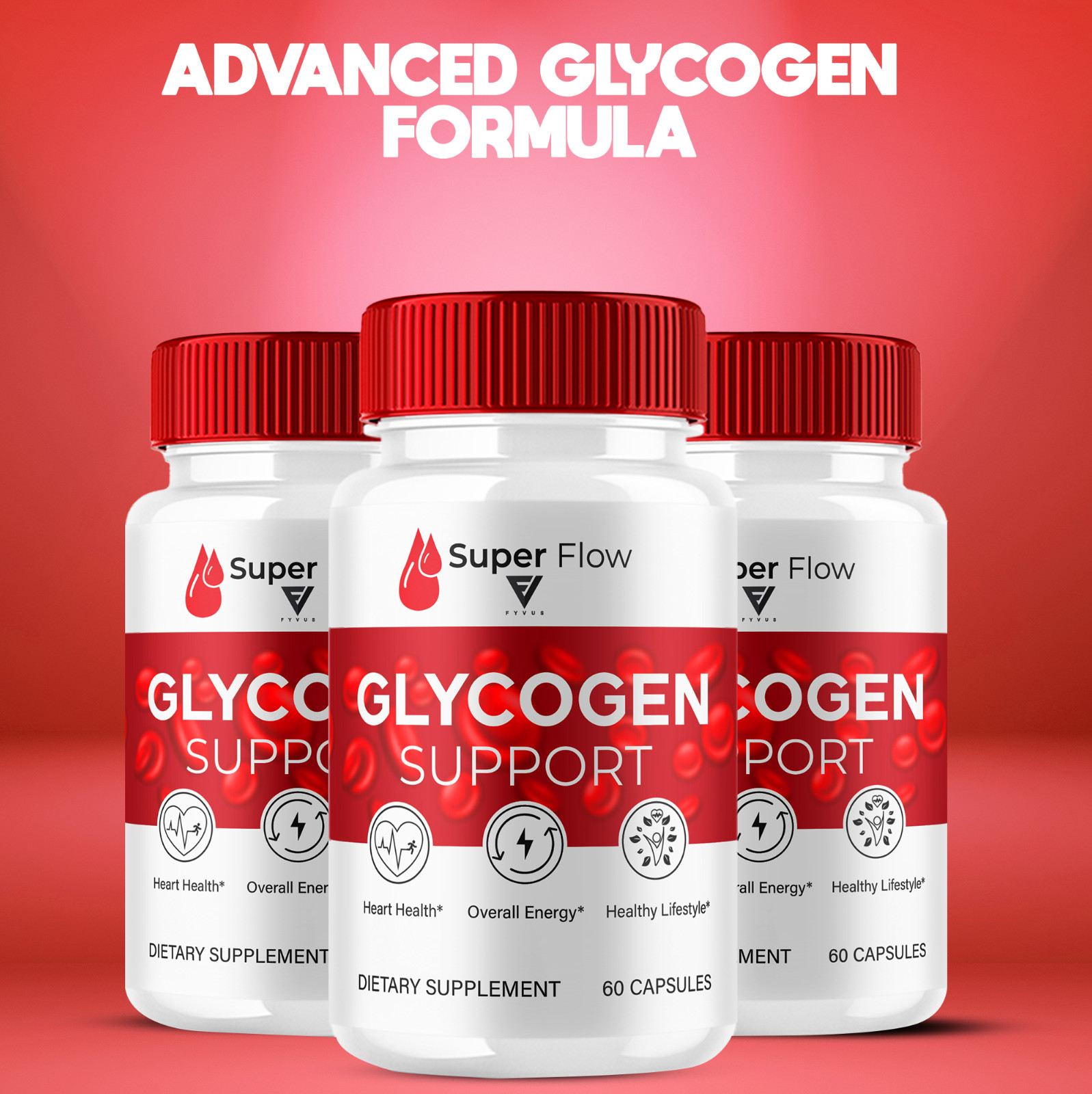 (2 Pack) Super Flow Capsules, Super Flow Glycogen Balance Formula (120 Capsules)
