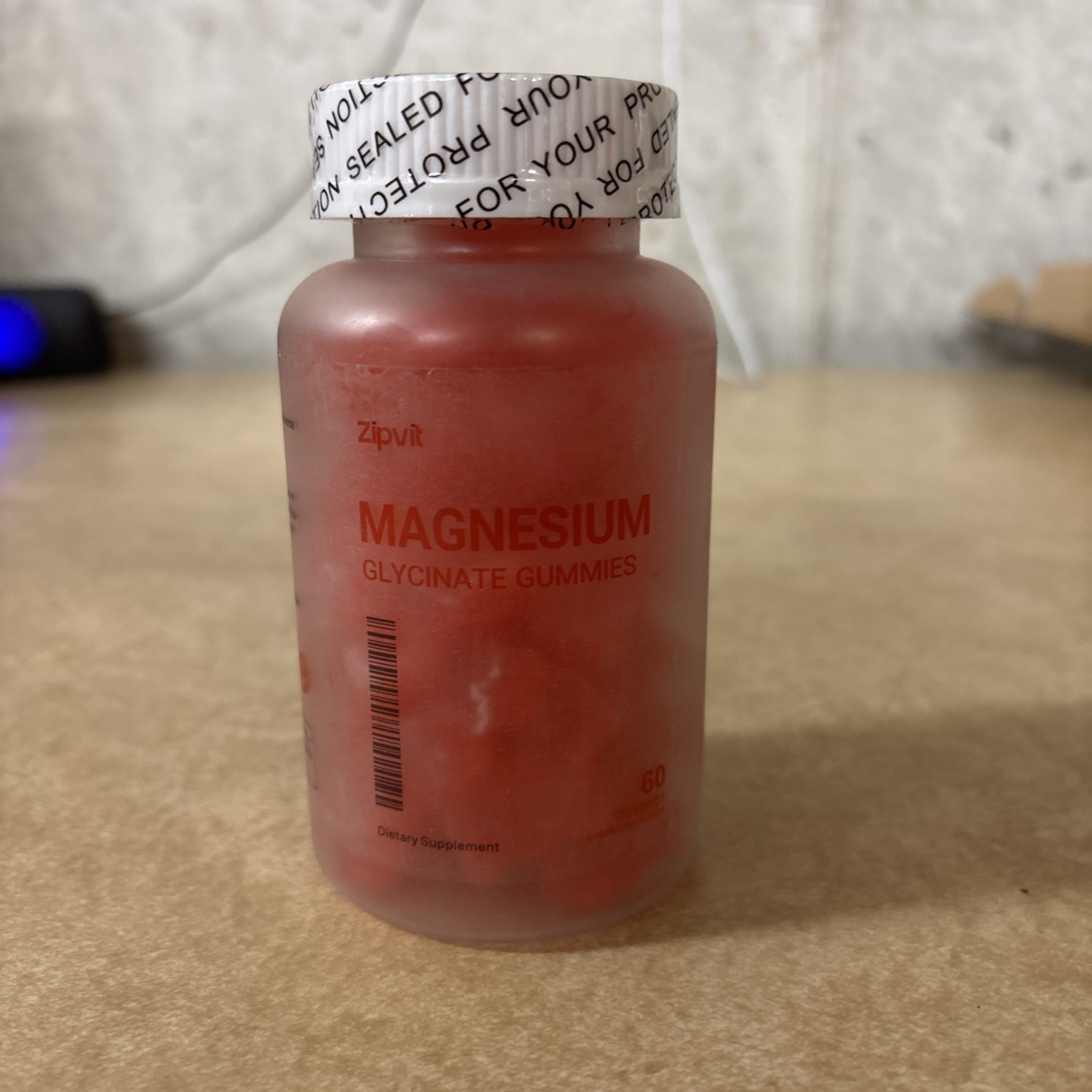 Zipvit Magnesium Glycinate Gummies 60 Count Dietary Supplement