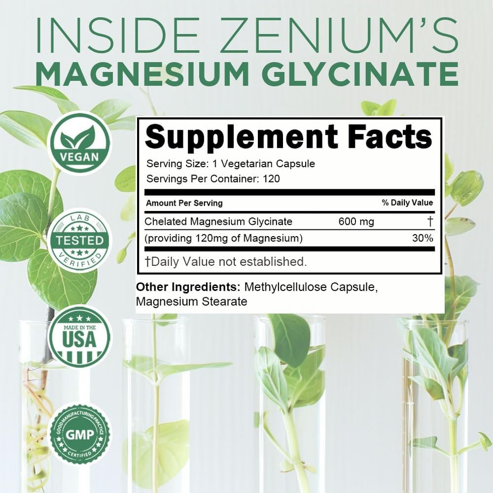 Natural Calm & Mood Support Supplement Ashwagandha GABA 120 Capsules