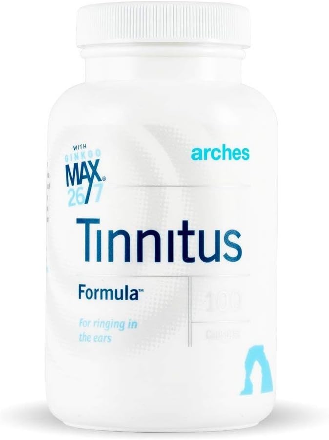 Arches Tinnitus Formula with Ginkgo Max 26/7 – Natural Relief in 60 Capsules
