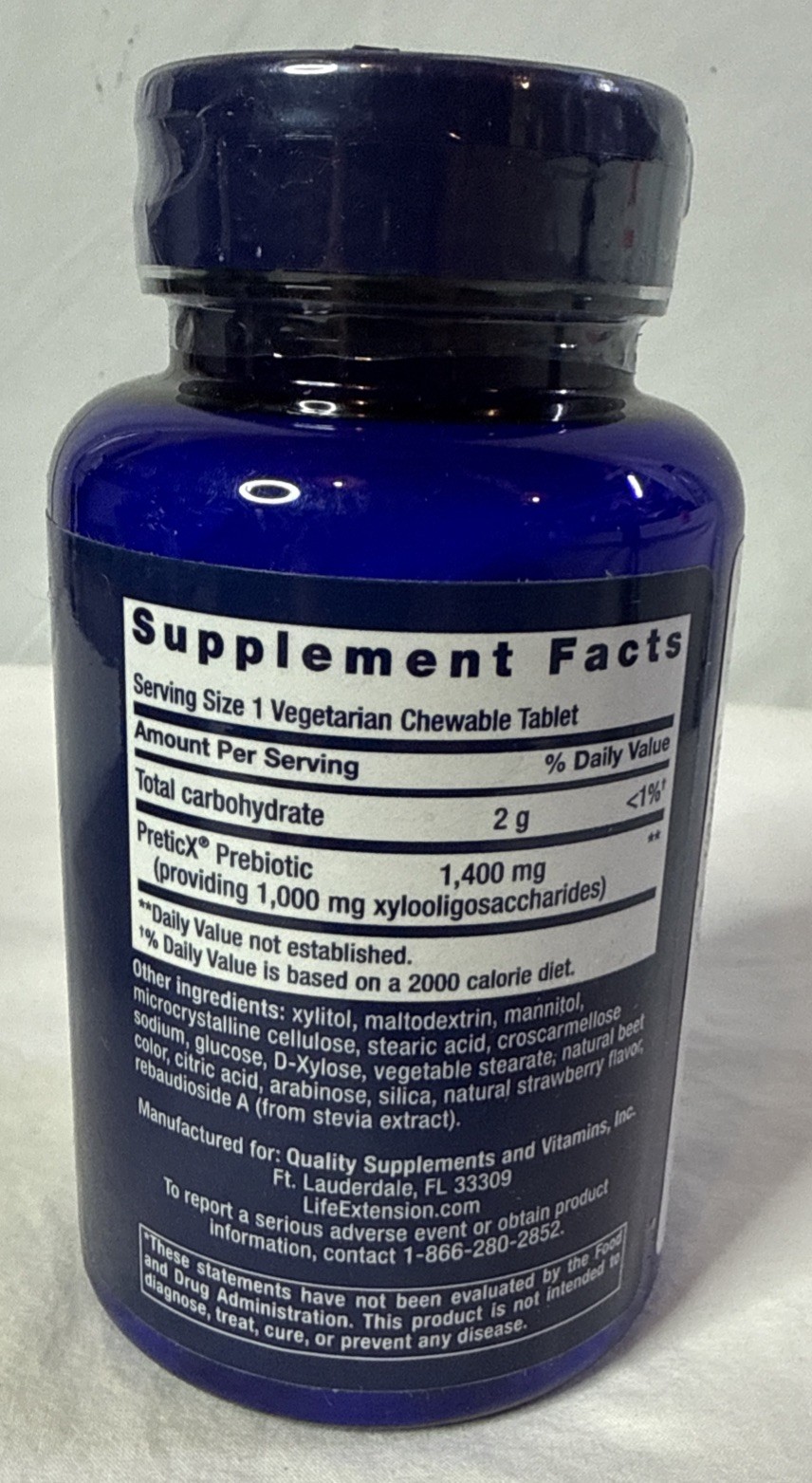 Life Extension FLORASSIST® PREBIOTIC 60 Chewables