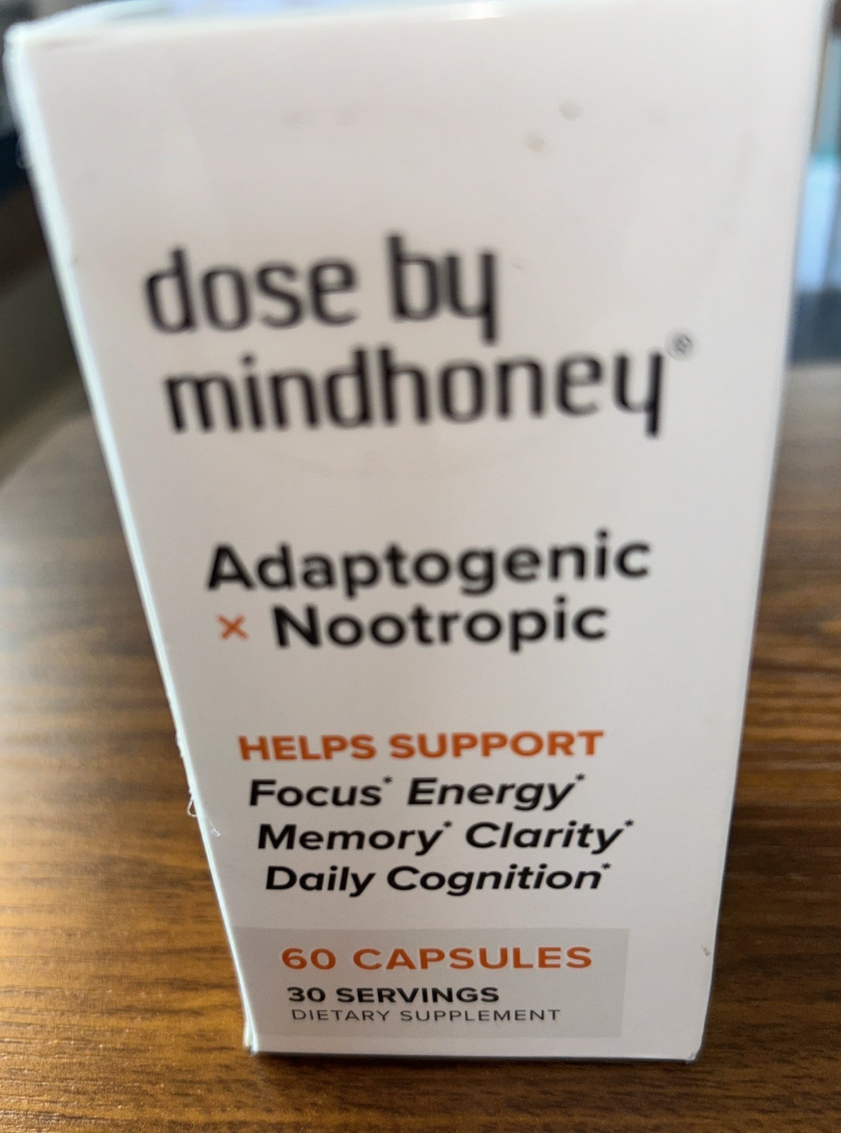Dose by Mindhoney Adaptogenic Nootropic Focus Energy 60 Capsules 30 Servings