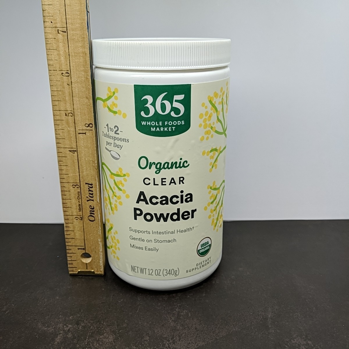 365 Whole Foods Market Organic Acacia Fiber Powder Clear Soluble Prebiotic New