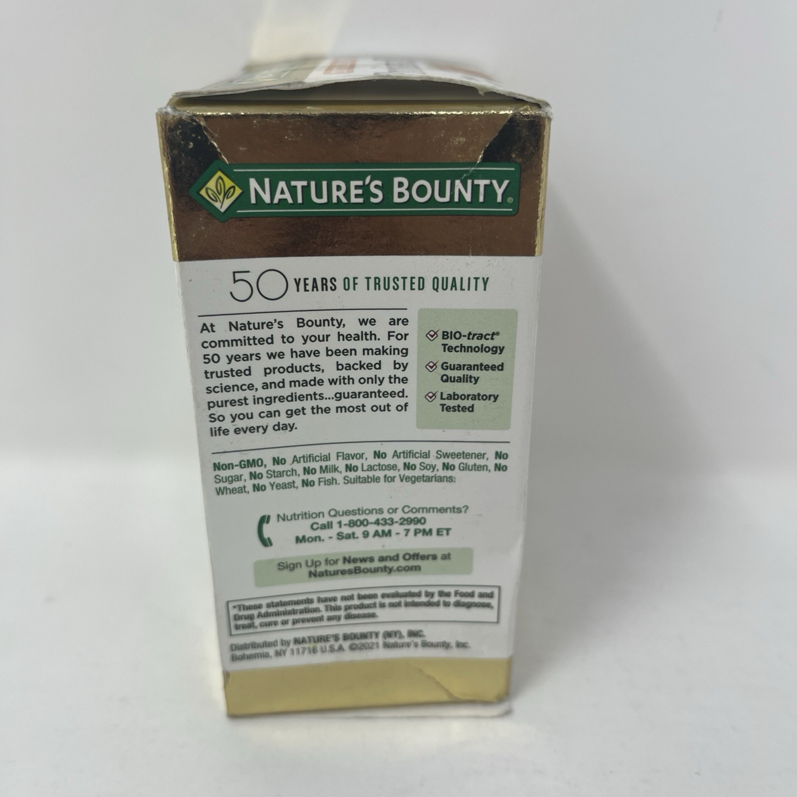 Nature’s Bounty Probiotic CD Dietary Supplement Non-GMO 30 Count – Exp 08/2026