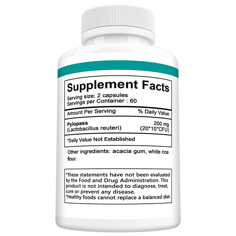 H Pylori Fight Gut Improve Digestive Health Balance Intestinal Flora 120 Count