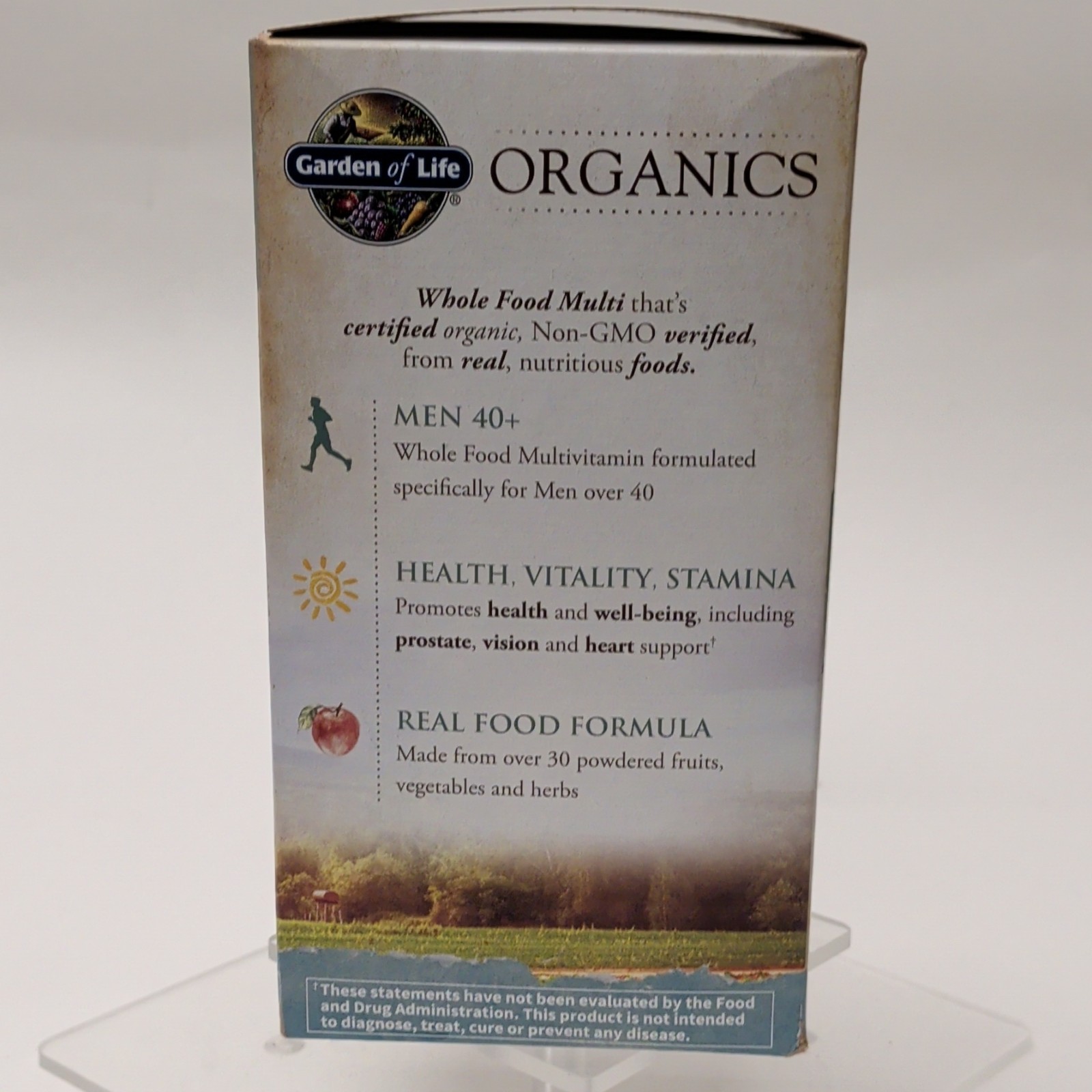 Garden of Life Mens Multi 40+ Organic Vegan Multivitamin 120 Tablets Exp 03/2028