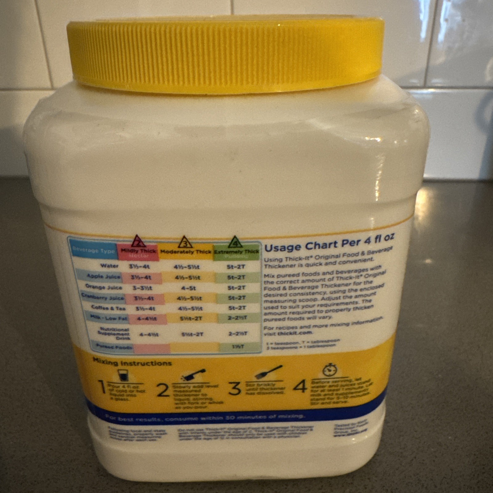 Thick-It Original Food & Drink Thickener Unflavored 10 oz. Canister