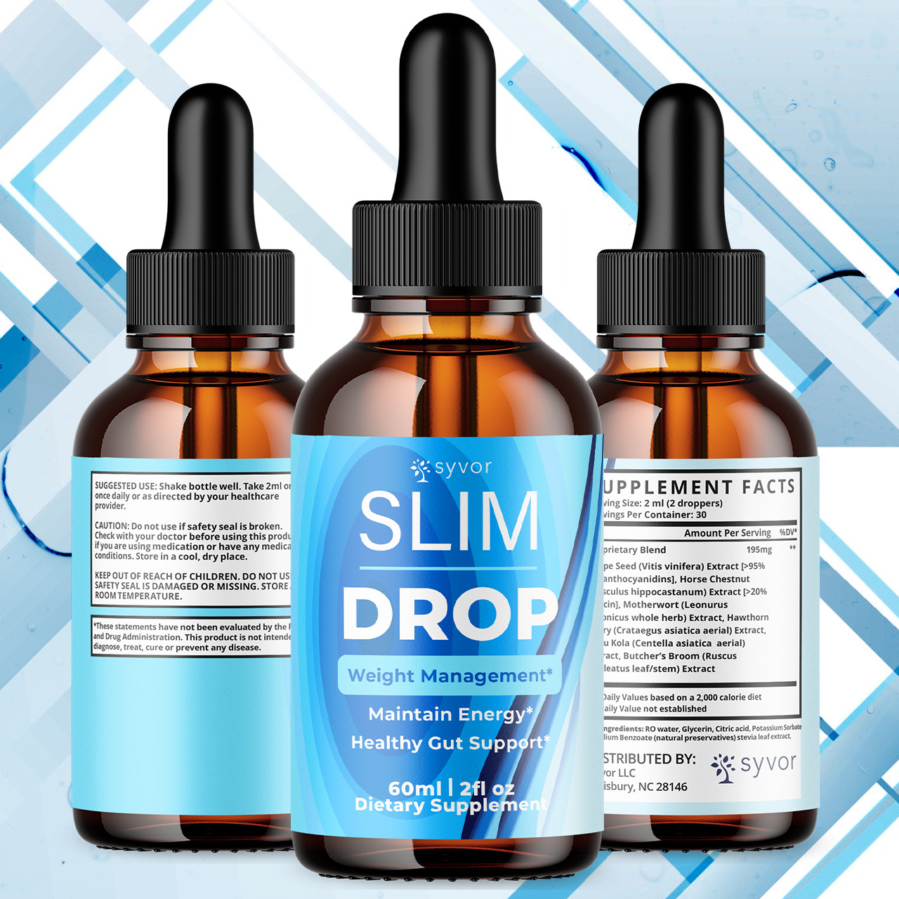 (1 Pack) Slim Drop Blood Support Drops Advanced Vitamin Supplement 30 Servings