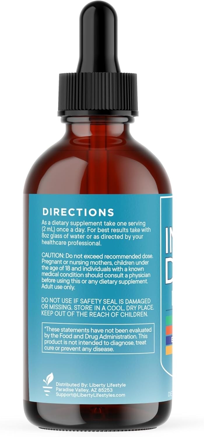 Immune Defend 8-in-1 Liquid Drops, Elderberry Turmeric Zinc, Vitamin C & D, 60mL