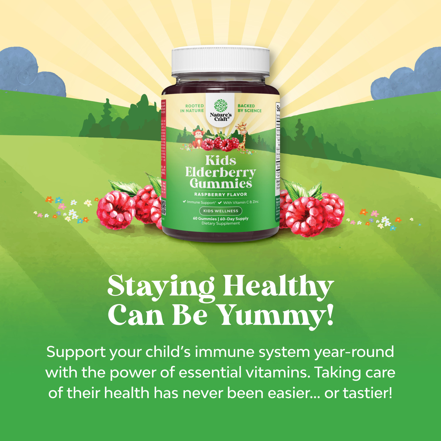 Sambucus Elderberry Gummies for Kids Health – Delicious Black Elderberry Gummies