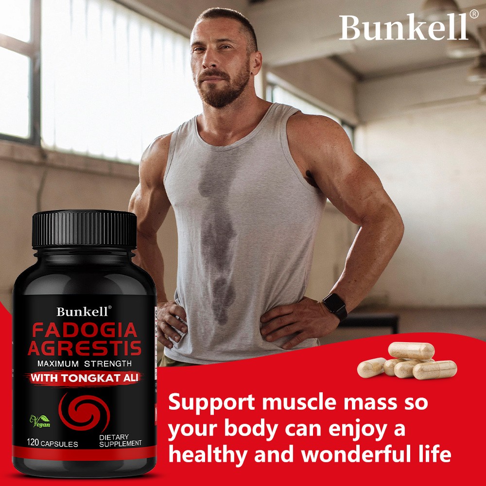 Bunkell 30/60/120 Caps-Maximum Strength Support for Men Vitality & Performance