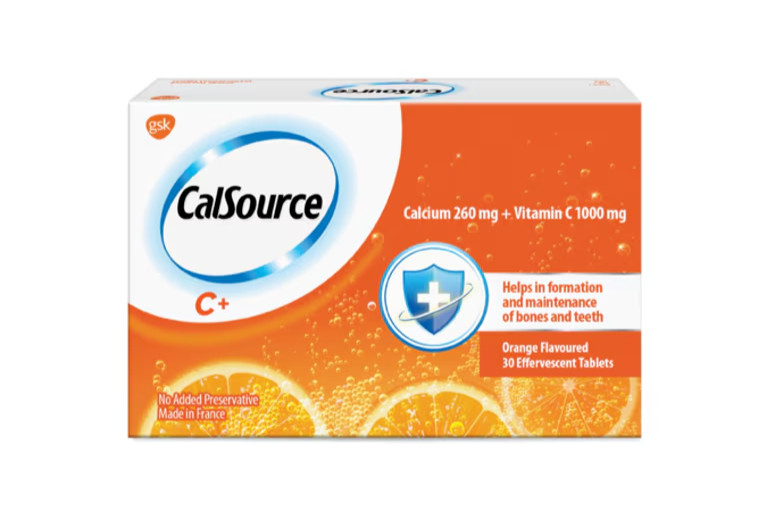 CALSOURCE C+ Calcium + Vitamin C Effervescent Orange Flavor 30s