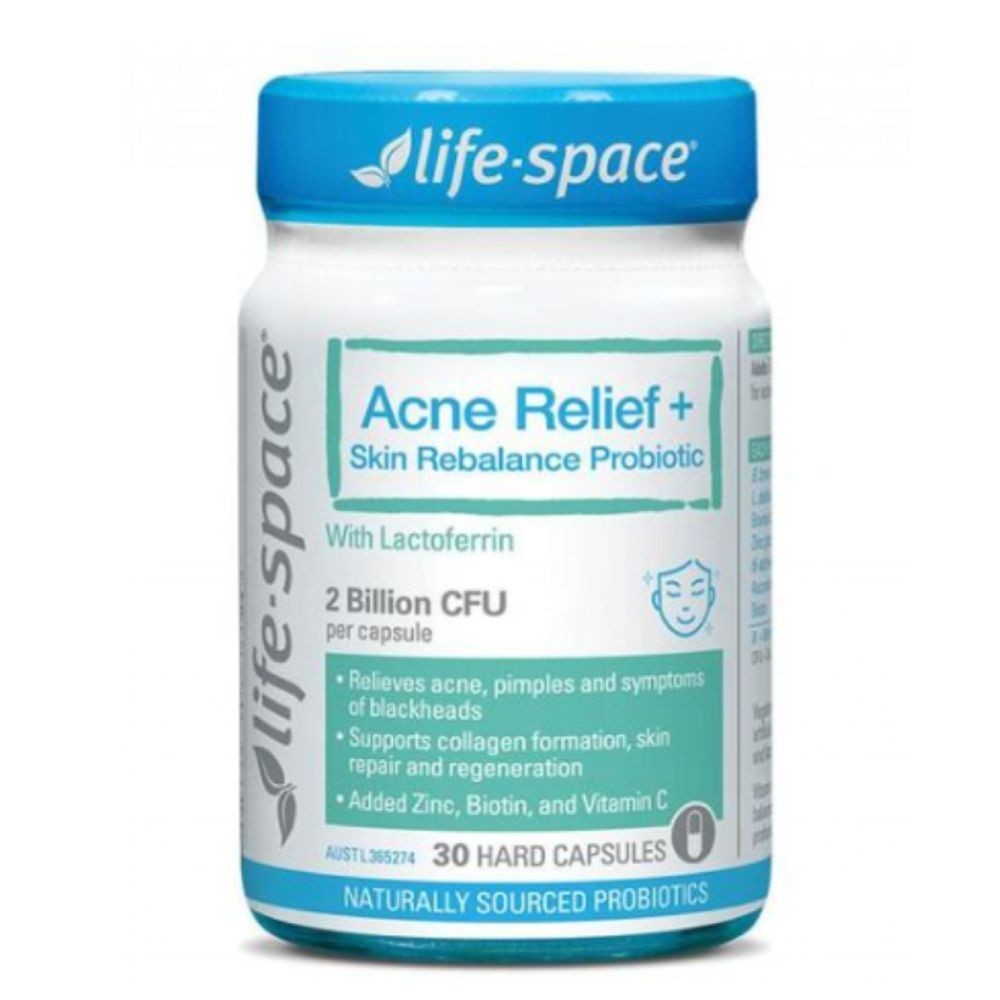 Life-Space Acne Relief+ Skin Rebalance Probiotic 30 Capsules