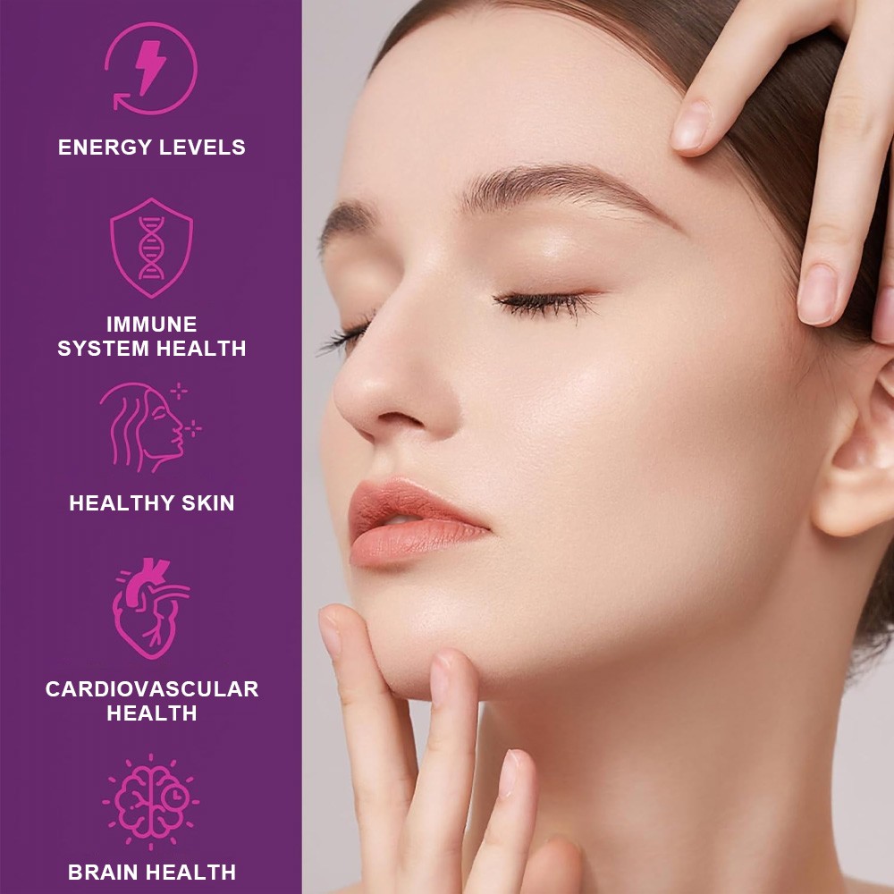 Resveratrol Antioxidant Supplement Vitamin C 605 mg for Heart Skin Brain Health